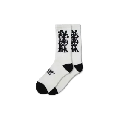APHRODITEGANG NAMEDARUMA JACQUARD SOCKS "White"