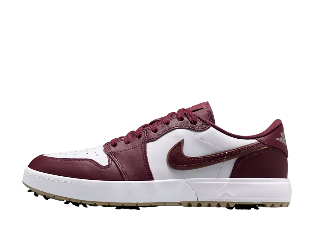 Nike Air Jordan 1 Low Golf Spike "Dark Team Red/White"