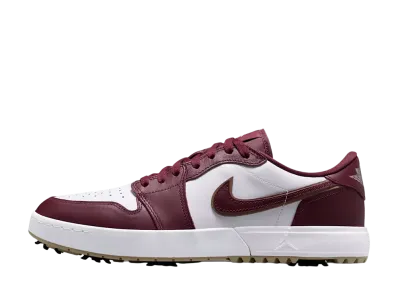 Nike Air Jordan 1 Low Golf Spike "Dark Team Red/White"