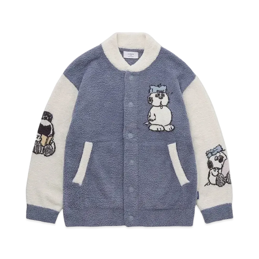 GELATO PIQUE x PEANUTS Homme Olaf Baby Moko Jacquard Pique Jacket "Blue"