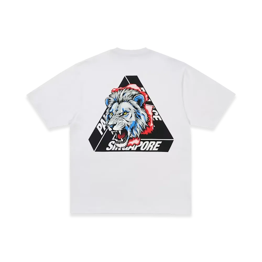 PALACE SINGAPORE Tri-Ferg T-Shirt "White"