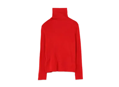 Yohji Yamamoto Y's PLAITING PATCHWORK HIGH NECK T "Red"