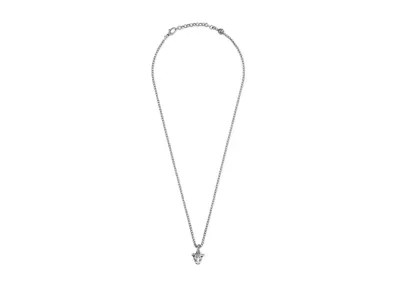 GUCCI Anger Forest Bullhead Necklace "Silver"