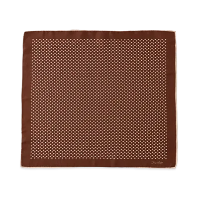 visvim DOTS SILK SCARF "Brown"