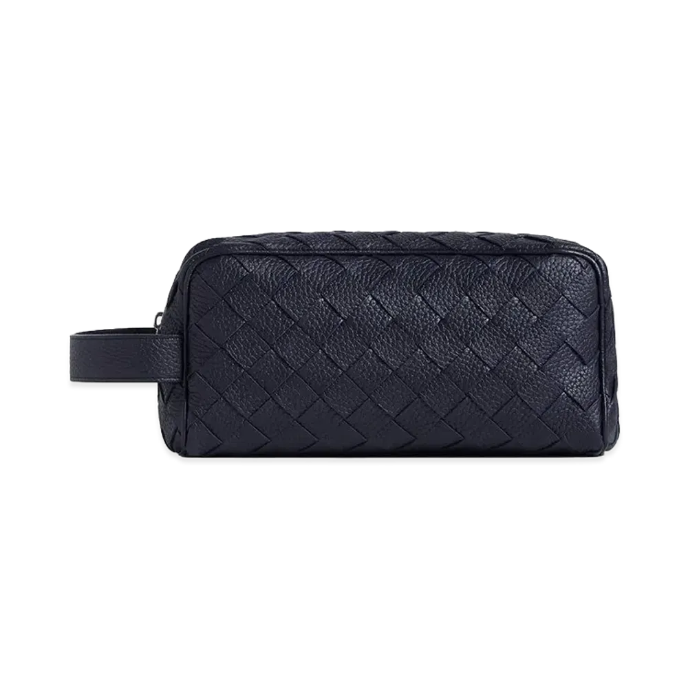 Bottega Veneta Intrecciato Travel Pouch "Nocturnal"