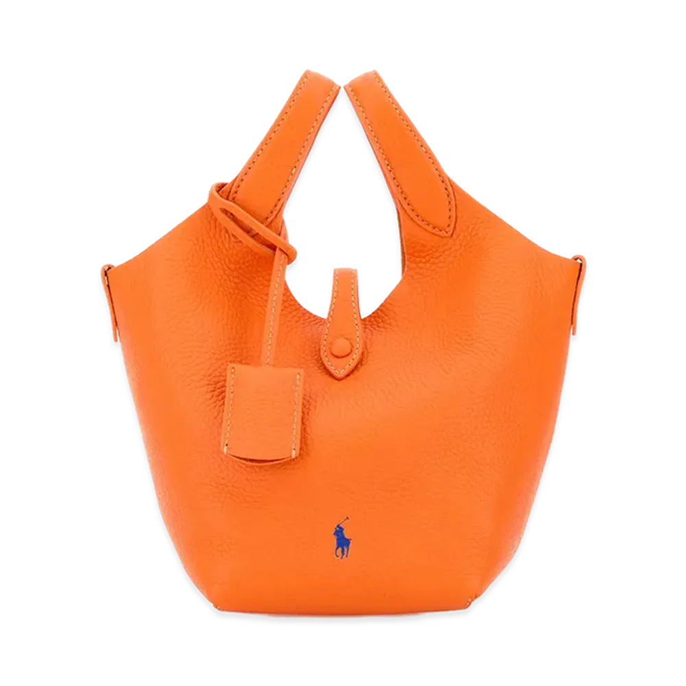 Polo Ralph Lauren Women's Leather Handbag "Orange"