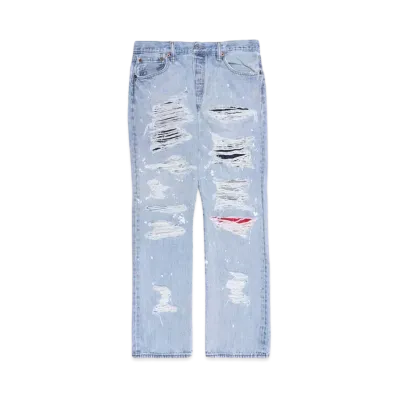HYPE DROP x INNOCENCE NYC EXCLUSIVE DESTROY DENIM PANTS 34inch "Indigo"