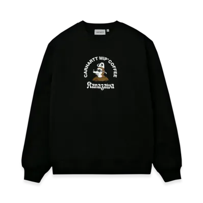 Carhartt WIP Coffee capsule Kanazawa Sweatshirt "Black"