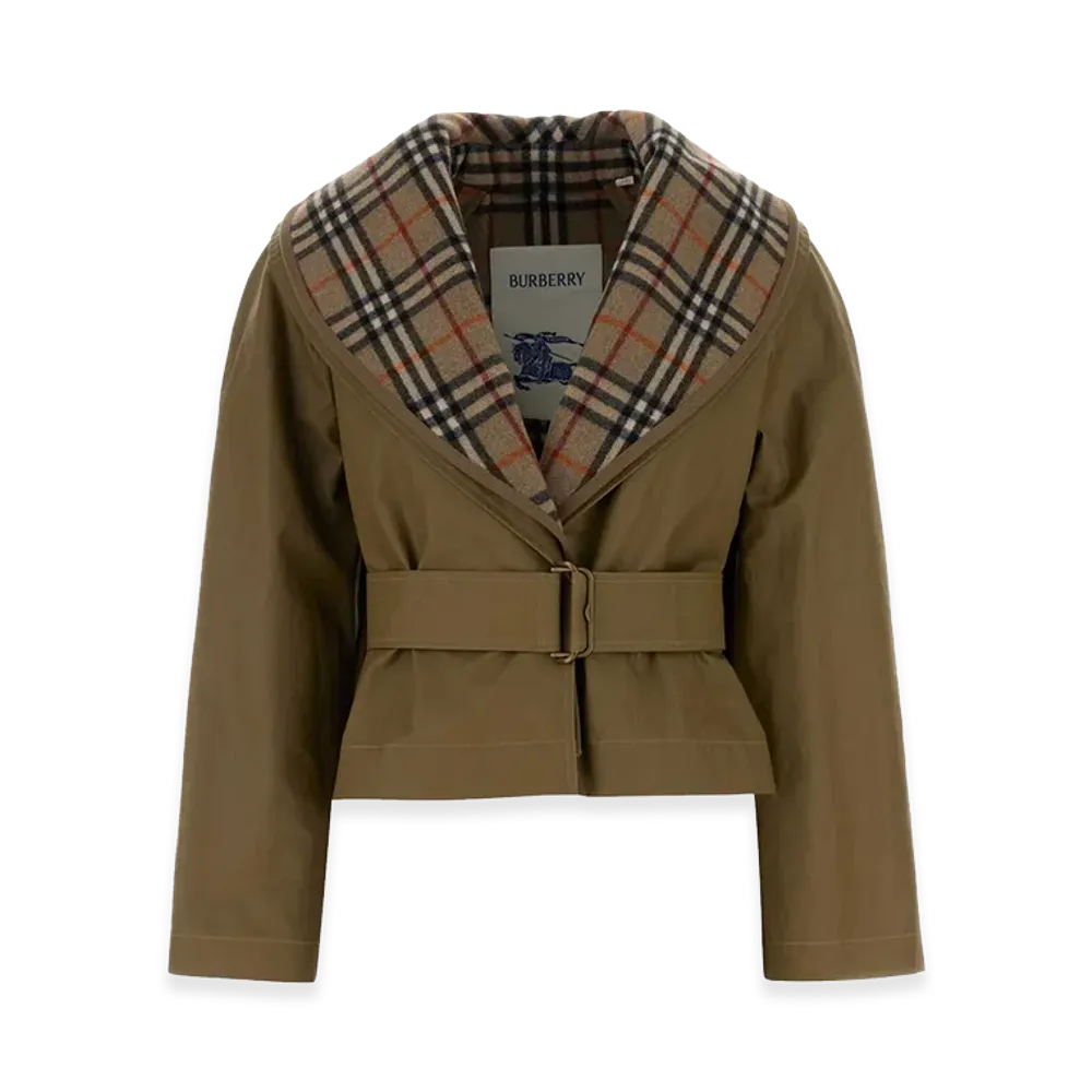 Burberry Women's Cotton Jacket "Army Green"
