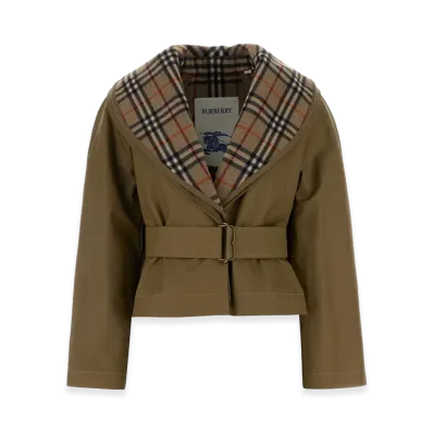 Burberry Women's Cotton Jacket "Army Green"