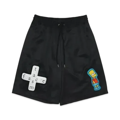 FACETASM The Simpsons Mesh Shorts "Black"