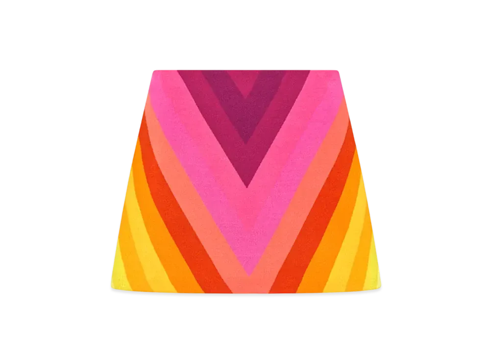 Dior Miss Dior Miniskirt Multicolor Technical Knit with Dior Bayadere Motif "Colorful"