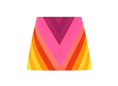 Dior Miss Dior Miniskirt Multicolor Technical Knit with Dior Bayadere Motif "Colorful"