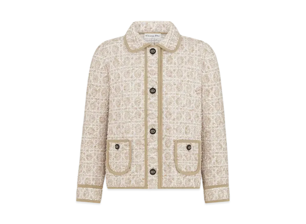 Christian Dior 2025ss クロップド ジャケット カナージュ DIOR