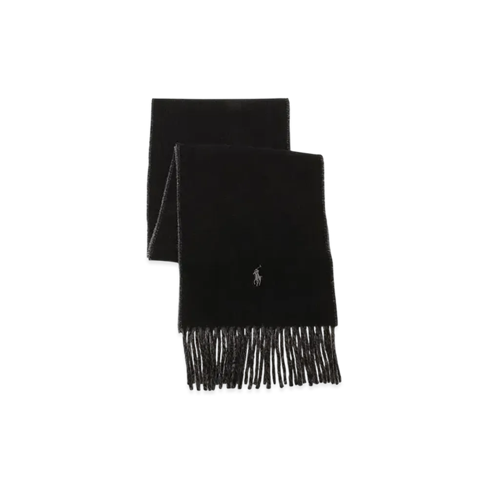 Polo Ralph Lauren Classic Reversible Scarf "Black/Grey"