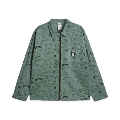 PUMA x RIPNDIP AOP Twill Shirt "Eucalyptus"