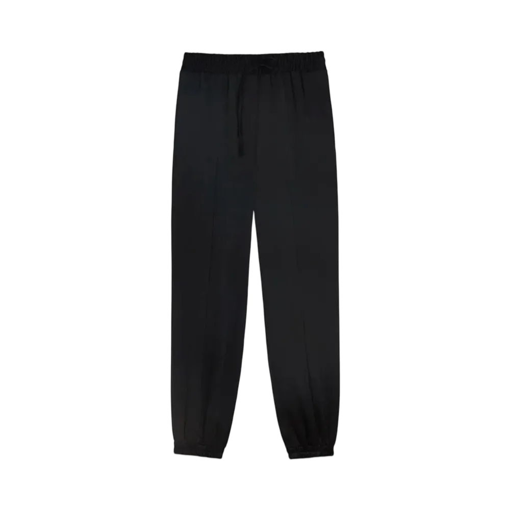 Jil Sander Women's Silk Blend Trousers "Black"