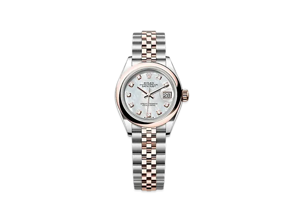 ROLEX Lady-Datejust Oystersteel & Everose Gold "White"