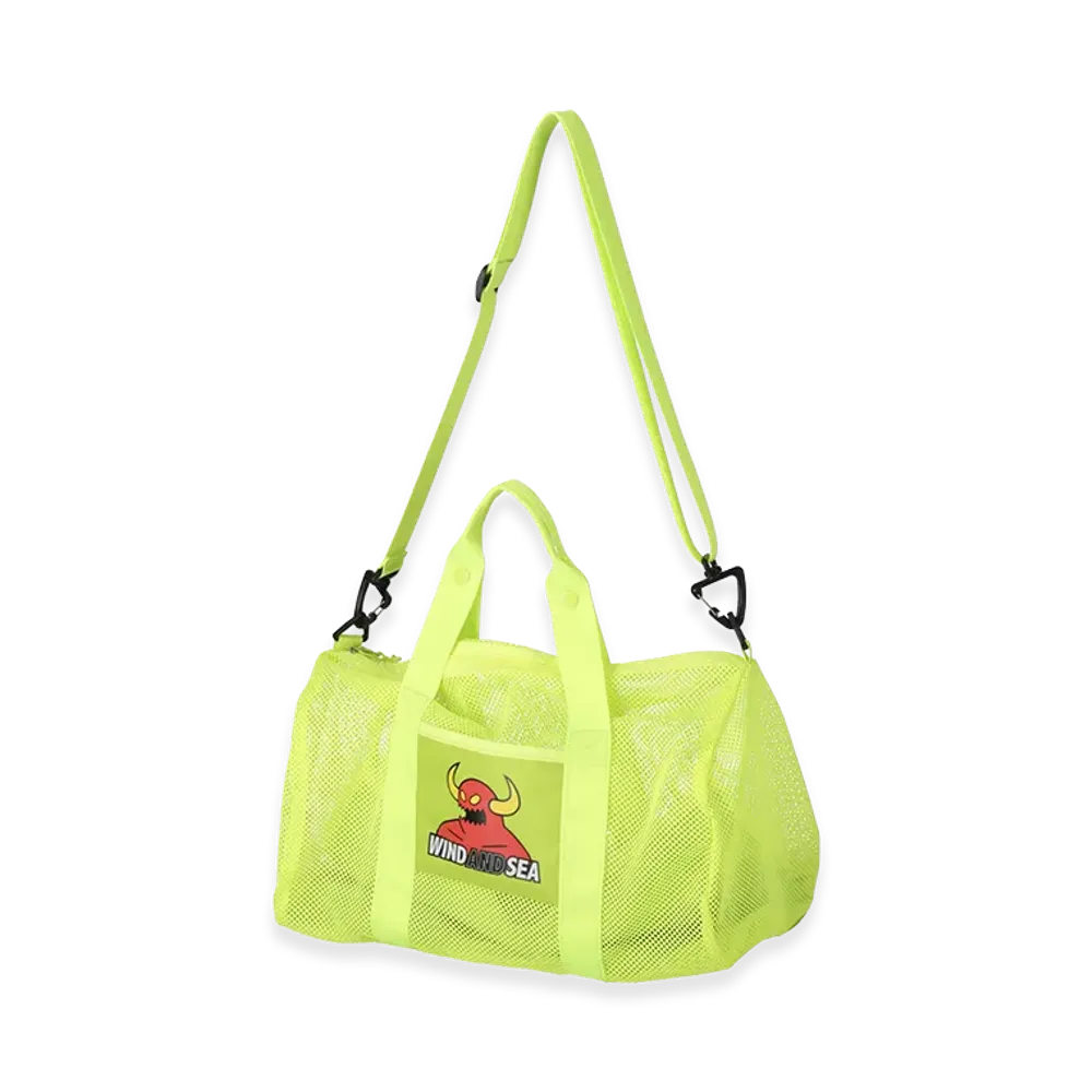 WIND AND SEA x Toy Machine Mesh Drum Bag "Yellow"