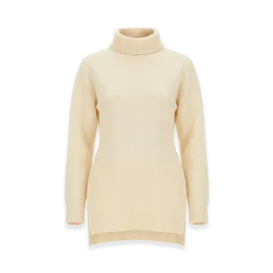 Jil Sander Women's Turtleneck Shirt "White"
