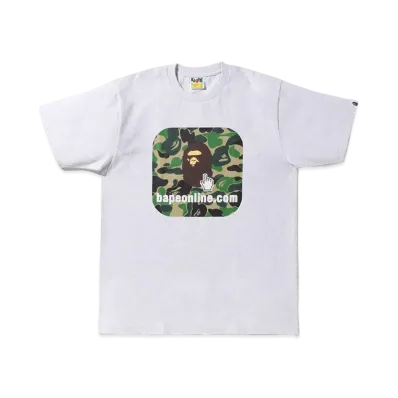A BATHING APE ABC Camo Bape Online Tee "Gray"