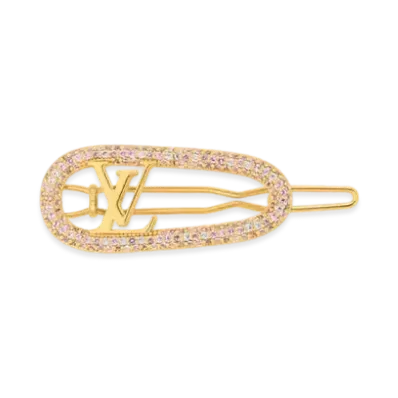 Louis Vuitton My LV Chain Strass Hair Clip "Gold"