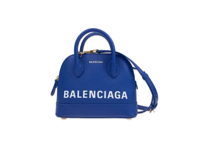 BALENCIAGA Leather Handbag "Blue"