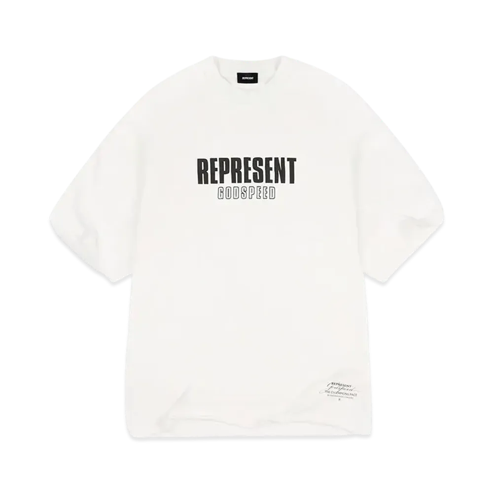 REPRESENT Godspeed T-Shirt "Flat White"