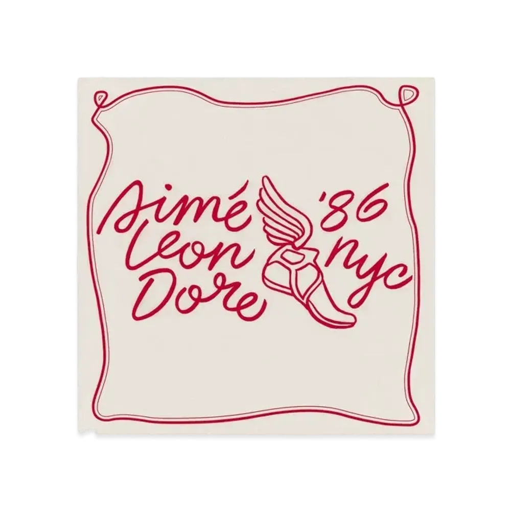 Aime Leon Dore Wingfoot Bandana "Cream&Red"