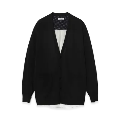 UNDERCOVER Cotton Polyester Knit Cardigan "Black"