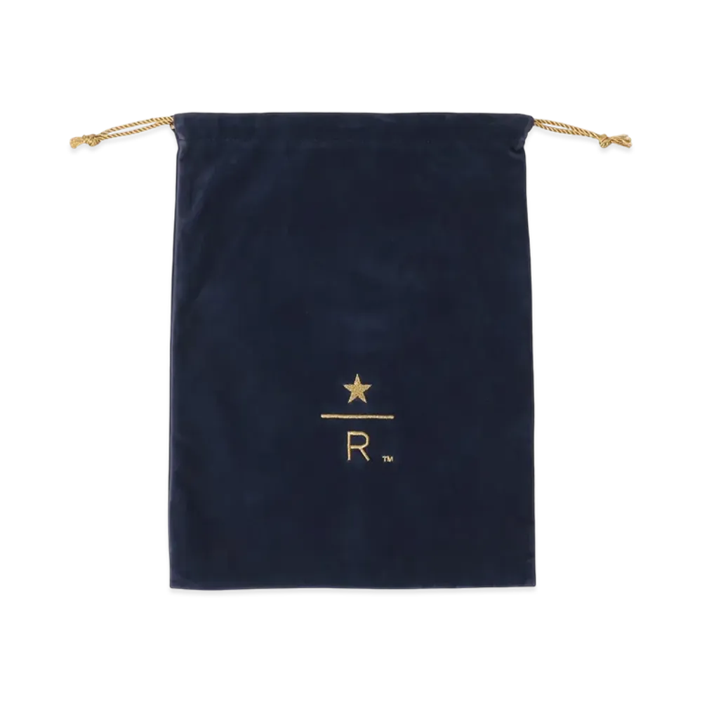 STARBUCKS Reserve Drawstring Pouch L "Navy"