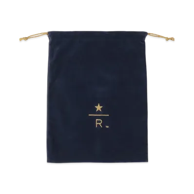 STARBUCKS Reserve Drawstring Pouch L "Navy"