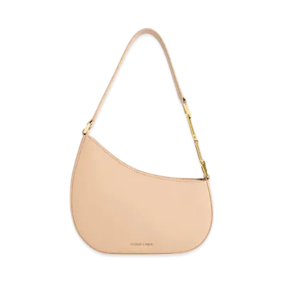 CHARLES & KEITH Asymmetric Shoulder Bag "Beige"