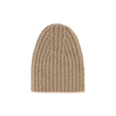 The Row Women's Cashmere Beanie Hat "Cappuccino/Beige"