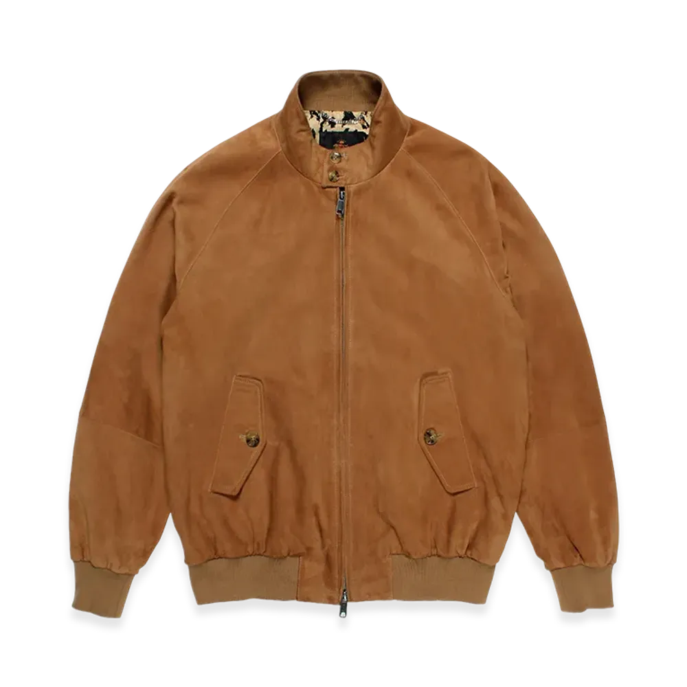 WACKO MARIA Baracuta / Suede G9 Harrington Jacket "Beige"