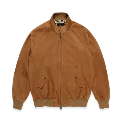 WACKO MARIA Baracuta / Suede G9 Harrington Jacket "Beige"