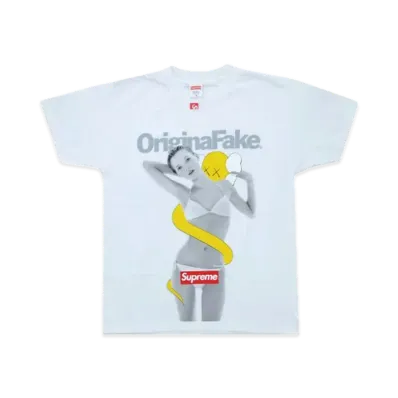 Supreme Original Fake Daikanyama 10th Anniversary Kate Moss Tee "Yellow"
