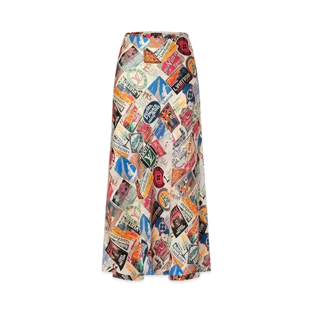 Louis Vuitton Elysee Palace Bias Skirt "Ivory"