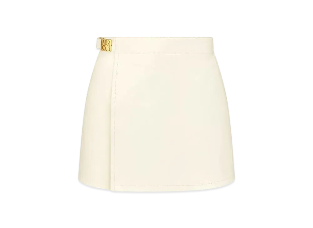 Dior Miss Dior Mini Skort Goatskin with Miss Dior Graffiti Signature "Ecru"