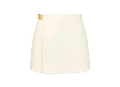 Dior Miss Dior Mini Skort Goatskin with Miss Dior Graffiti Signature "Ecru"