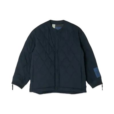 N.HOOLYWOOD Collarless Blouson "Blue Gray"