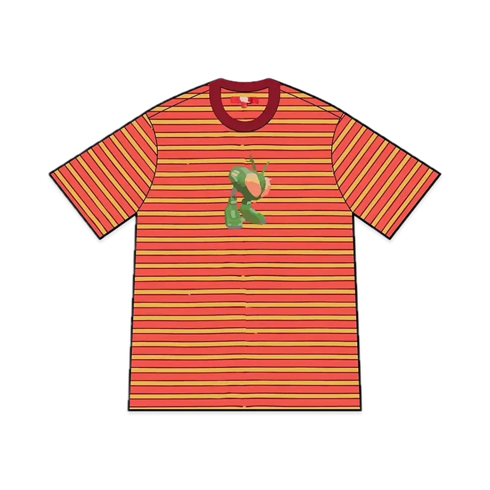 Supreme x JUNYA WATANABE COMME des GARCONS MAN Stripe S/S Top "Dark Red"