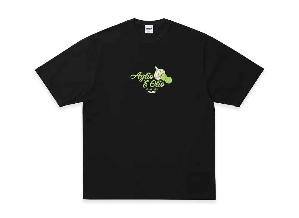PALACE Aglio E Olio Ringer T Shirt "Black"
