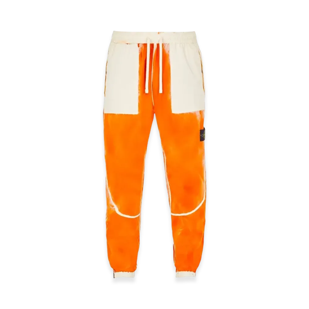 Stone Island 318T3 Hand Sprayed Stretch Cotton Twill Garment Dyed Fatigue Trousers - 23SS "Sienna Brown"