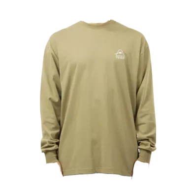POLeR Psychedelic Logo Relax Fit L/S Tee "Light Brown"