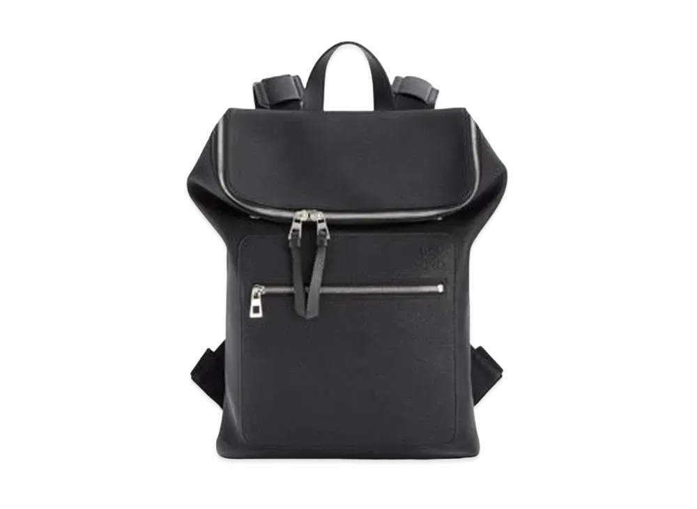 LOEWE Slim Goya Backpack In Soft Grained Calfskin "Black"
