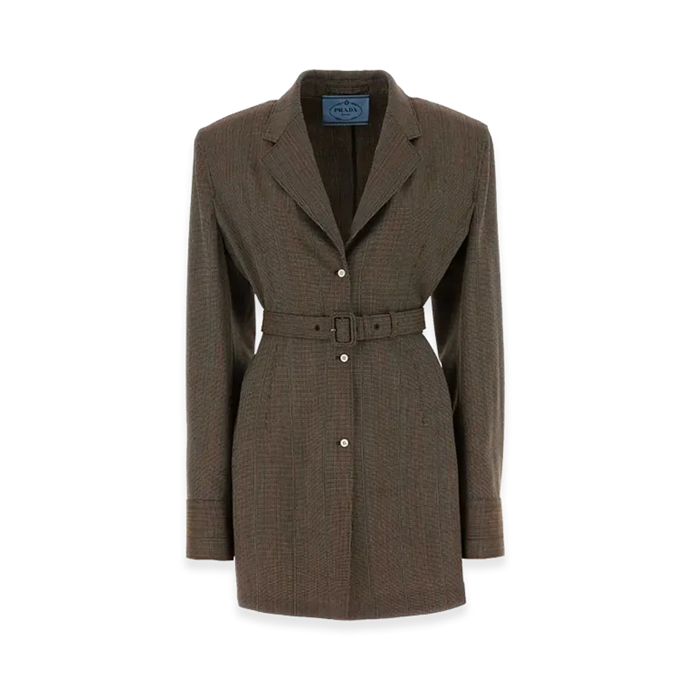 PRADA Women's Wool Blazer "Brown"