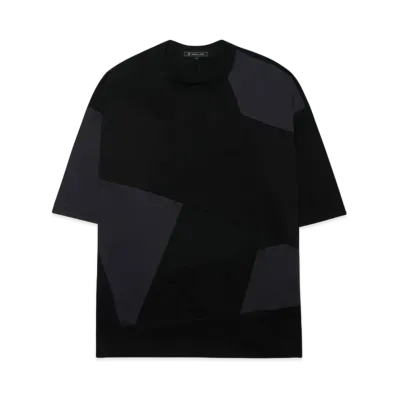 ANREALAGE PANEL PATCHWORK T-SHIRT "BLACK"