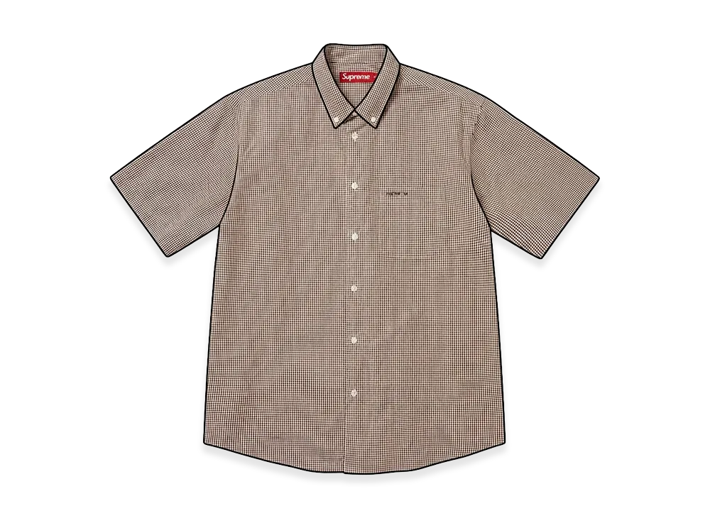 Supreme Gingham S/S Shirt "Brown"