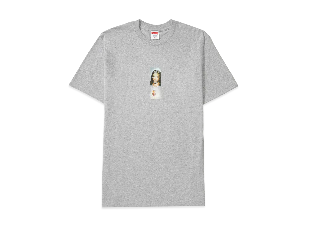 Supreme Prayer Card Box Logo Tee "Heather Grey"